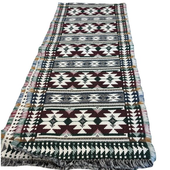 Beautiful Southwest Woven Tapestry Table Runner  67” Excellent Condition - Picture 7 of 7